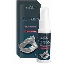 Возбуждающий гель для двоих с вибрацией 50 Tons и ароматом красного вина 15 г