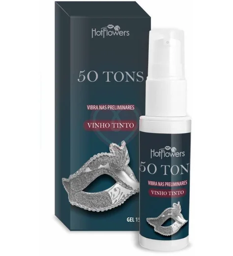 Возбуждающий гель для двоих с вибрацией 50 Tons и ароматом красного вина 15 г фото 1