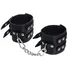 Наручники с двумя ремнями Pecado BDSM черные фото 1