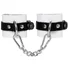Мягкие наручники с люверсами Pecado BDSM белые с черным фото 1