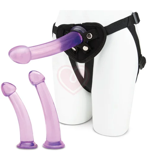 Страпон с 3 фаллоимитаторами Pegging Training Set фото 1