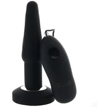 Анальная вибропробка с пультом Fredericks черная