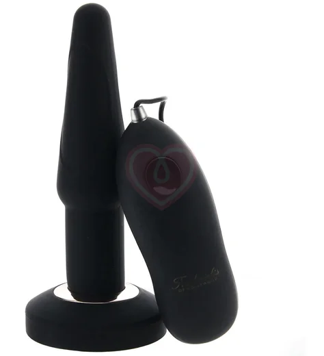 Анальная вибропробка с пультом Fredericks черная фото 1