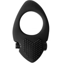 Эрекционное кольцо со съемной вибропулей Pure Passion Sunset чёрное