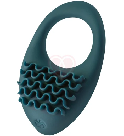 Эрекционное кольцо с вибрацией Pure Passion Stellar зелёное фото 1