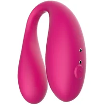 Вибратор для пар Amovibe Twin с управлением через приложение розовый