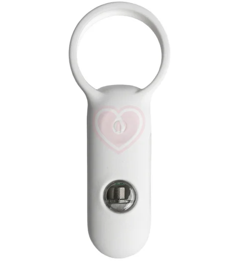 Эрекционное кольцо Youvic с вибрацией и дистанционным управлением белое фото 1