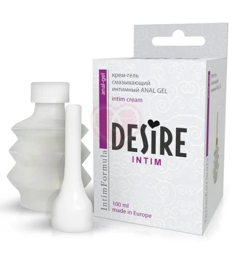 Водная анальная смазка Desire Anal Gel в флаконе дозаторе 100 мл фото 1