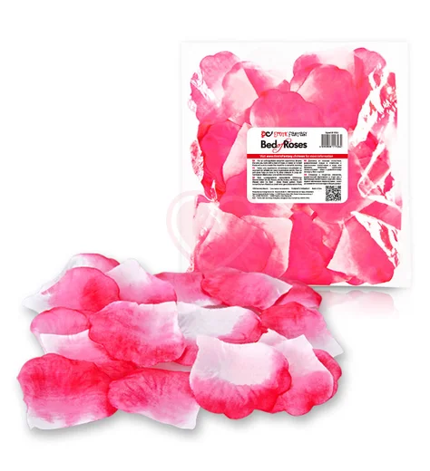 Лепестки роз Bed of Roses бело-розовые фото 1