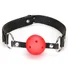 Кляп на ремне с красным шариком с отверстиями для дыхания Breathable Ball Gag фото 1