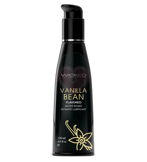 Оральный лубрикант Wicked Aqua Vanilla Bean со вкусом ванильных бобов 120 мл фото 1