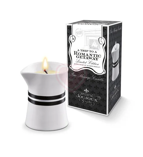 Массажная свеча Mystim Petits Joujoux Romantic Getaway Имбирное печенье 120 г фото 1