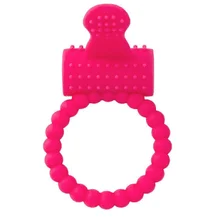 Виброкольцо со стимулятором клитора ToyFa A-Toys розовое