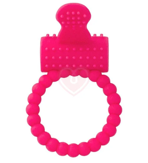 Виброкольцо со стимулятором клитора ToyFa A-Toys розовое фото 1