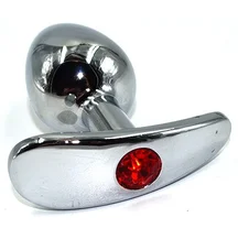 Анальная пробка для ношения Small с красным кристаллом