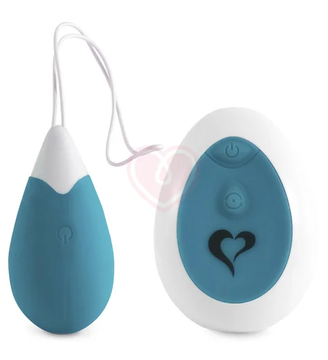 Виброяйцо с пультом управления Anna Vibrating Egg бирюзовое фото 1