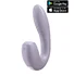 Гибкий вибратор с вакуумным стимулятором и приложением Satisfyer Sunray сиреневый фото 1