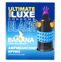 Презерватив Luxe Ultimate Black Африканский Круиз с ароматом банана 1 шт