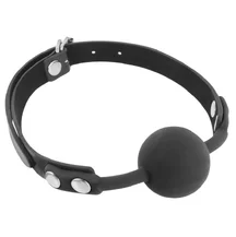 Кляп с силиконовым шариком Fetish Tentation чёрный