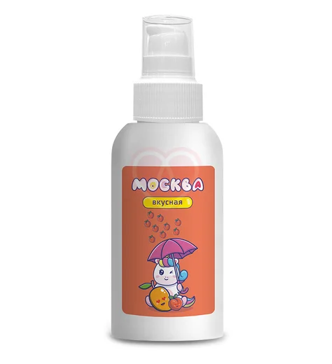 Съедобный лубрикант Москва Вкусная с ароматом персика и манго 100 мл фото 1