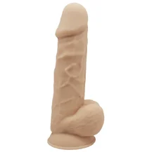 Реалистичный вибратор с мошонкой и пультом SileXD Model 1 телесный 21 см