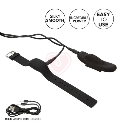 Вибратор для клитора с креплением и браслетом Lock-N-Play Wristband Panty Teaser черный фото 11