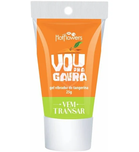 Жидкий вибратор унисекс Vou Pra Galera с ароматом мандарина 25 г фото 1