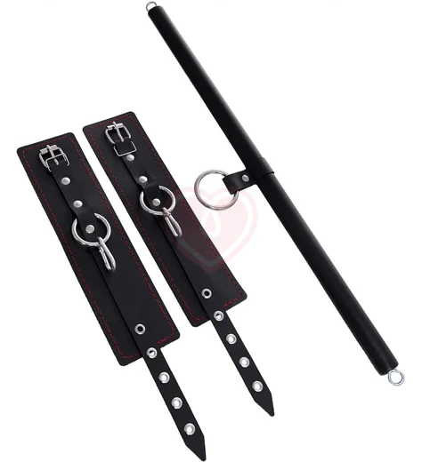 Бандажный набор с 3 точками фиксации Pecado BDSM черный фото 3