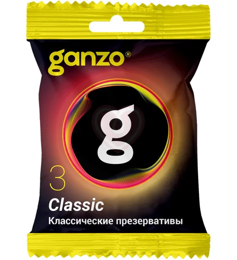 Классические презервативы Ganzo Classic 3 шт саше фото 1
