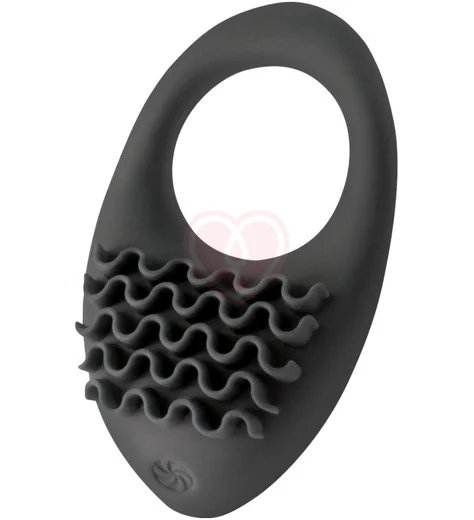 Эрекционное кольцо с вибрацией Pure Passion Stellar чёрное фото 1