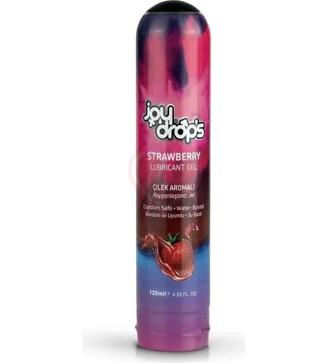Лубрикант на водной основе Joydrops Strawberry с ароматом клубники 125 мл фото 1