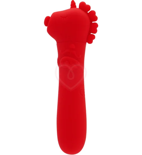 Вибропуля Unihorn Usb Cupid's Beau с функцией пульсации красная фото 1