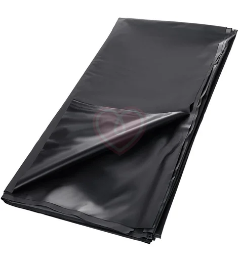 Виниловая простыня для секса Black Red by Toyfa чёрная фото 1