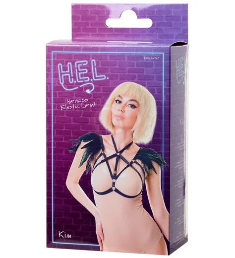 Портупея с перьями на плечах H.E.L. Kim фото 4