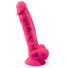 Реалистичный вибратор с мошонкой и пультом SileXD Model 1 розовый 20 см