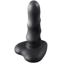 Ребристый фаллоимитатор на присоске в форме сердца Flow Unicorn Mini чёрный