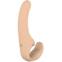 Безремневой страпон Natural Temptation бежевый