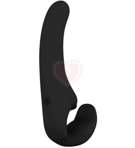 Безремневой страпон Natural Temptation чёрный фото 1