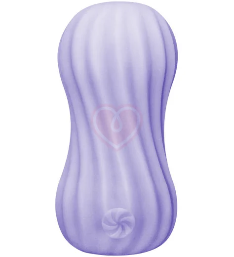 Мастурбатор с двойным рельефом Marshmallow Fuzzy Lavander лавандовый фото 1