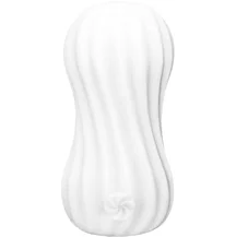 Мастурбатор с двойным рельефом Marshmallow Fuzzy белый