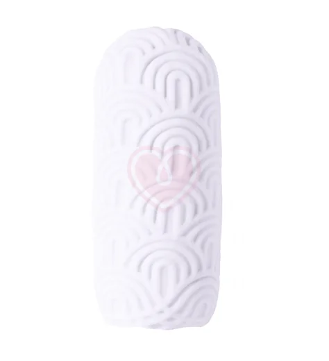 Мастурбатор с двухсторонним рельефом Marshmallow Maxi Candy белый фото 1