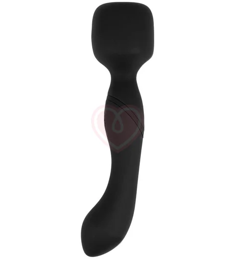 Двусторонний массажёр с нагревом Heating Wand чёрный фото 1