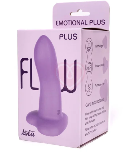 Фаллоимитатор на присоске в форме сердца Flow Emotional Plus фиолетовый фото 6