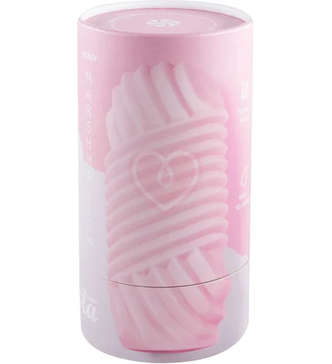 Мастурбатор с двухсторонним рельефом Marshmallow Maxi Honey розовый фото 5