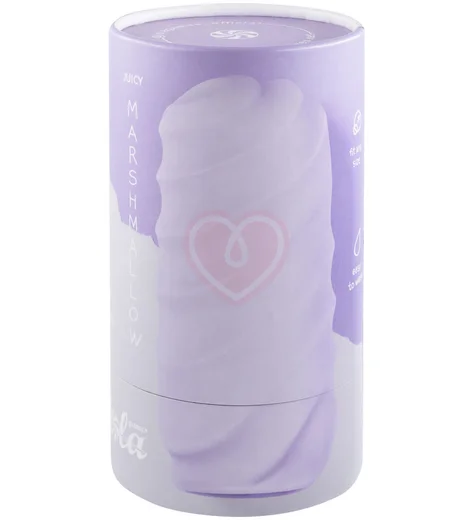 Мастурбатор с двухсторонним рельефом Marshmallow Maxi Juicy фиолетовый фото 5