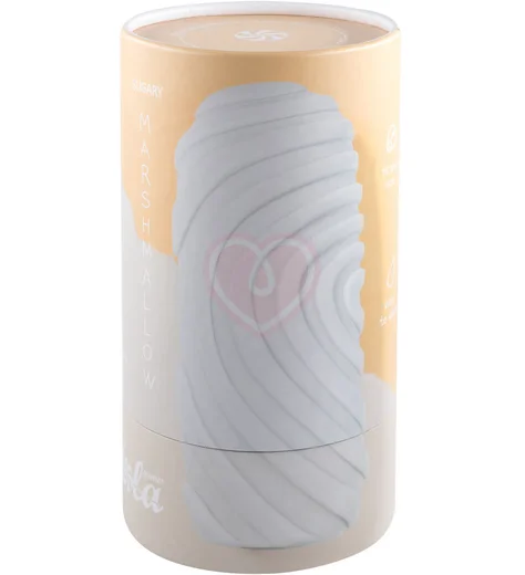 Мастурбатор с двухсторонним рельефом Marshmallow Maxi Sugary белый фото 5