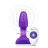 Анальная вибропробка с ротацией b-Vibe Rimming Petite фиолетовая фото 5