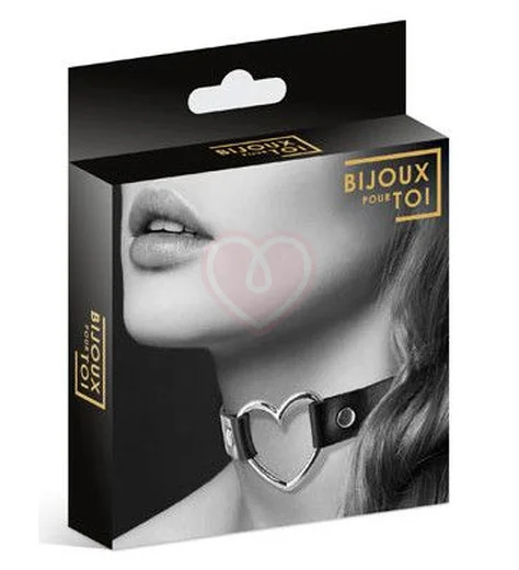 Чокер-сердце Bijoux Pour Toi чёрный фото 3