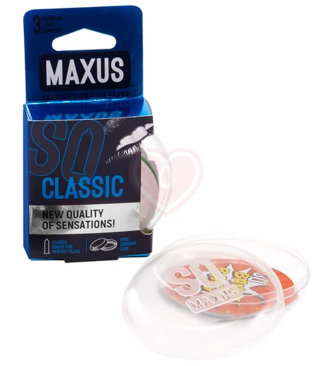 Классические презервативы Maxus Air Classic 3 шт с пластиковым кейсом фото 2