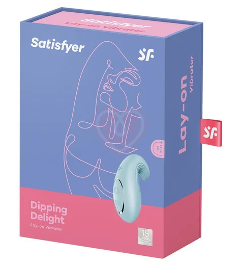 Мини-вибратор Satisfyer Dipping Delight голубой фото 5